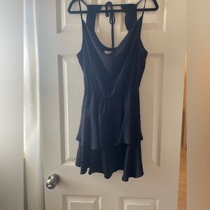 BCBGeneration Black Sleeveless Tiered Dress